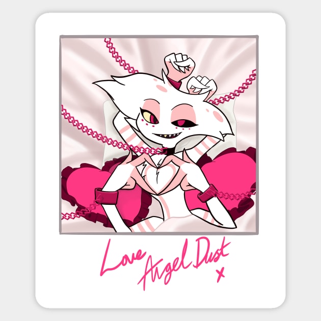 AngelDust - Hazbin hotel Sticker by Pastelpandabum